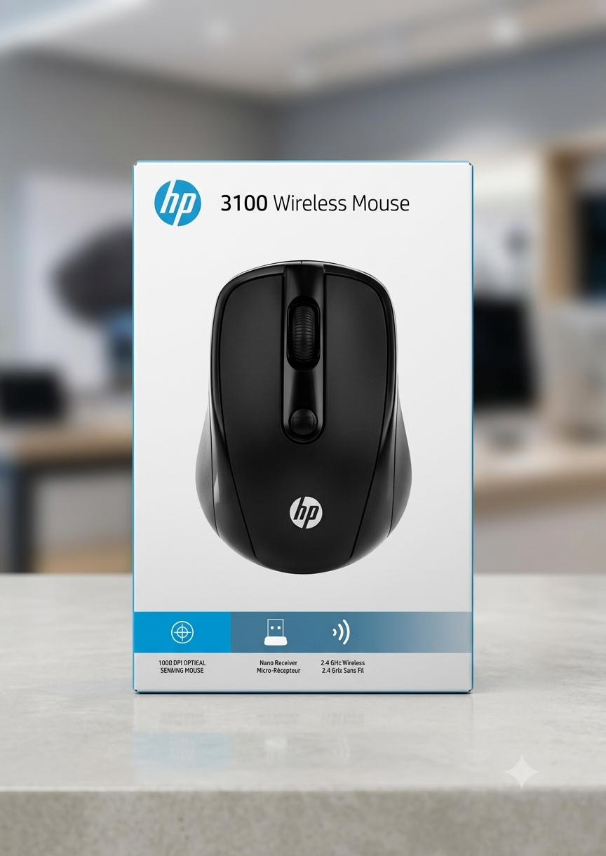 1789053106628 HP 3100 Wireless Mouse - الصورة 1