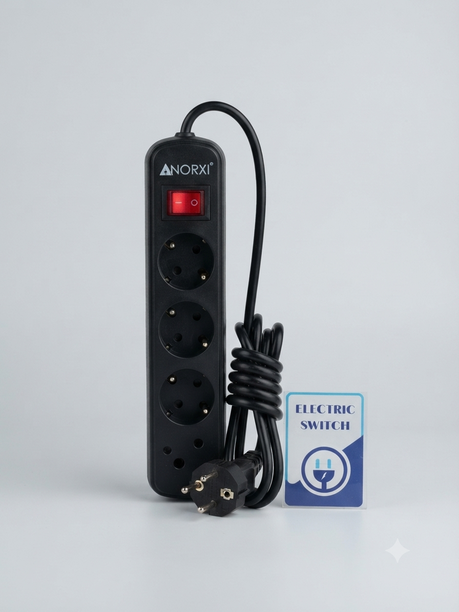 1790420364575 Norxi Electric Switch (3 outlets) - الصورة 1