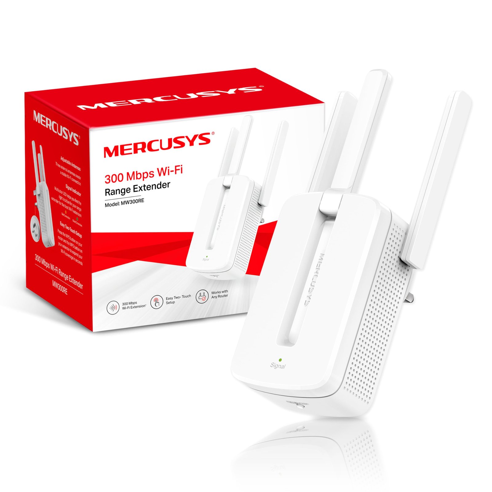 Switch-Mercusys-MS105-5-portow-LAN-RJ45 موسع نطاق الواي فاي Mercusys MW300RE Range Extender - الصورة 1