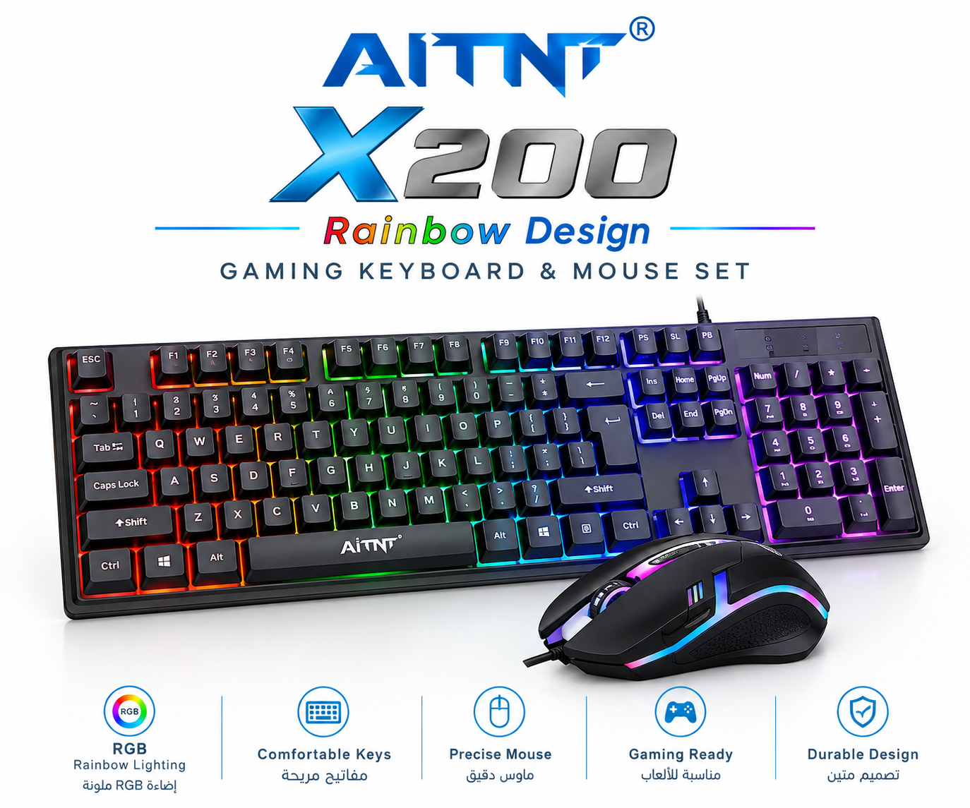 file_000000001ce08230829abb40c84e7845 AITNT X200 – Gaming Keyboard & Mouse Set - الصورة 1