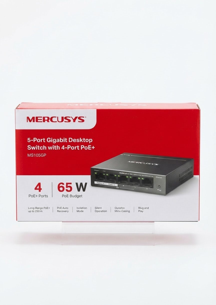 1790854178942 سويتش ميركوسيس MS105GP 4-Port PoE - الصورة 1