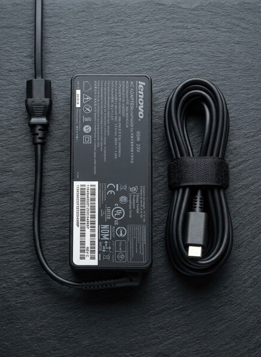 1792492638587 شاحن CHARGER Lenovo65W - الصورة 1