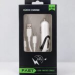 شاحن سيارة سريع AL-626 مع كابل Micro USB