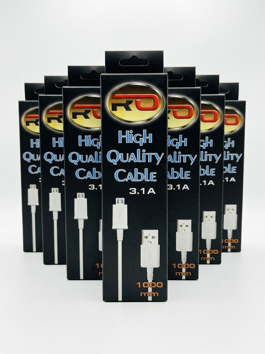 WhatsApp Image 2026-10-18 at 10.04.46 AM كابل شحن سريع (Micro USB / USB) عالية الجودة آر دي عالية الجودة 3.1 أمبير - الصورة 1