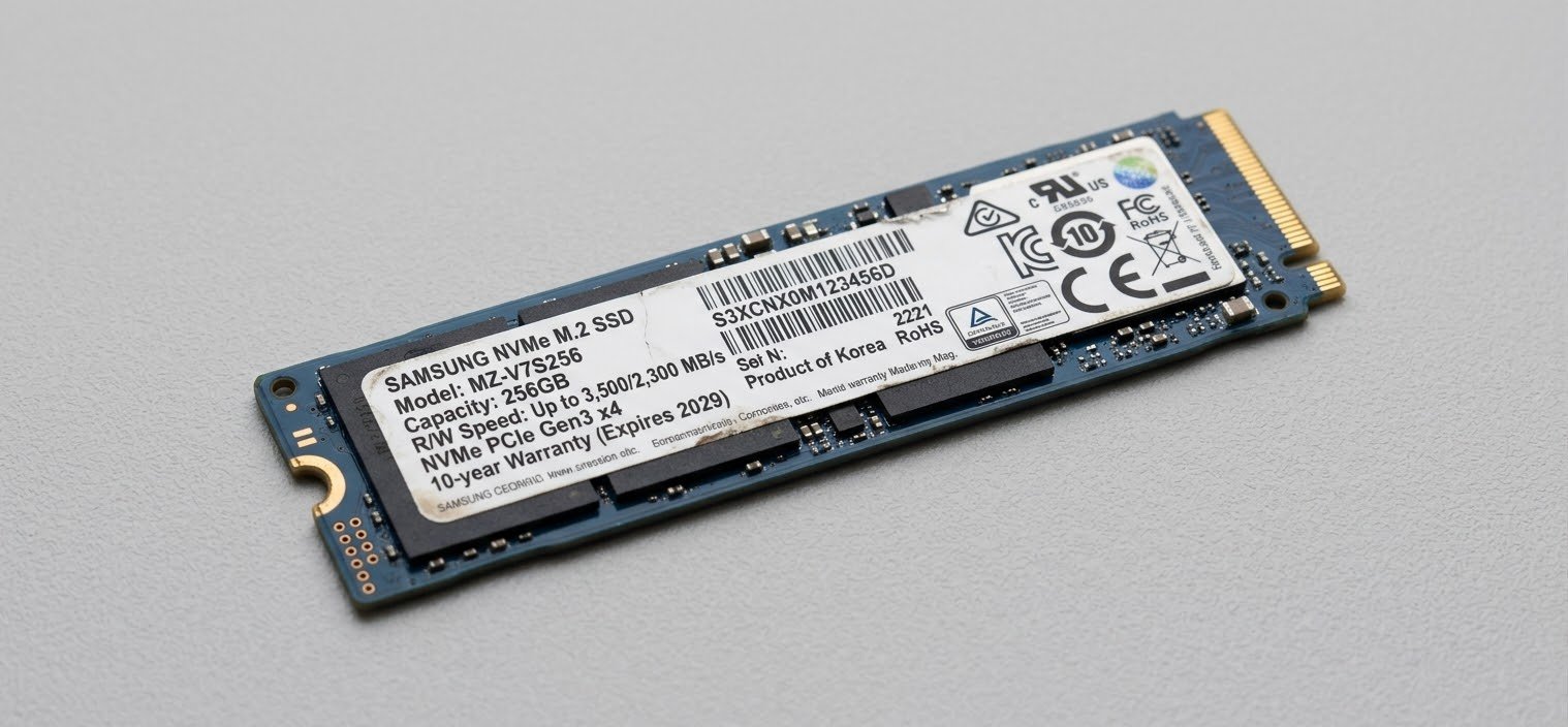 WhatsApp Image 2026-10-22 at 1.54.36 PM هارد لابتوب او كمبيوتر سامسونج 256 جيجابايت NVMe M.2 SSD - الصورة 1